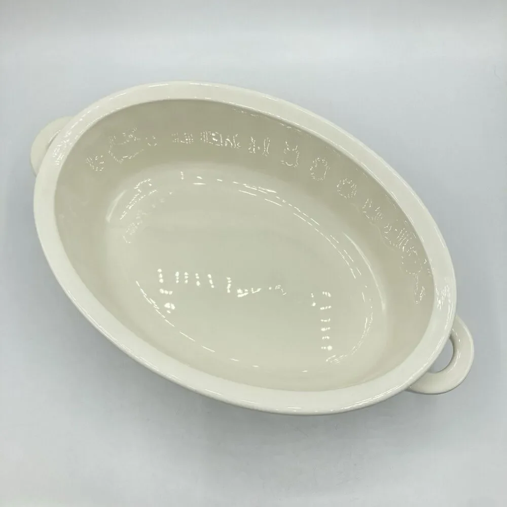 Vtg Villeroy & Boch Albertina 2 QT Oval Covered Casserole Tureen W Germany #1748